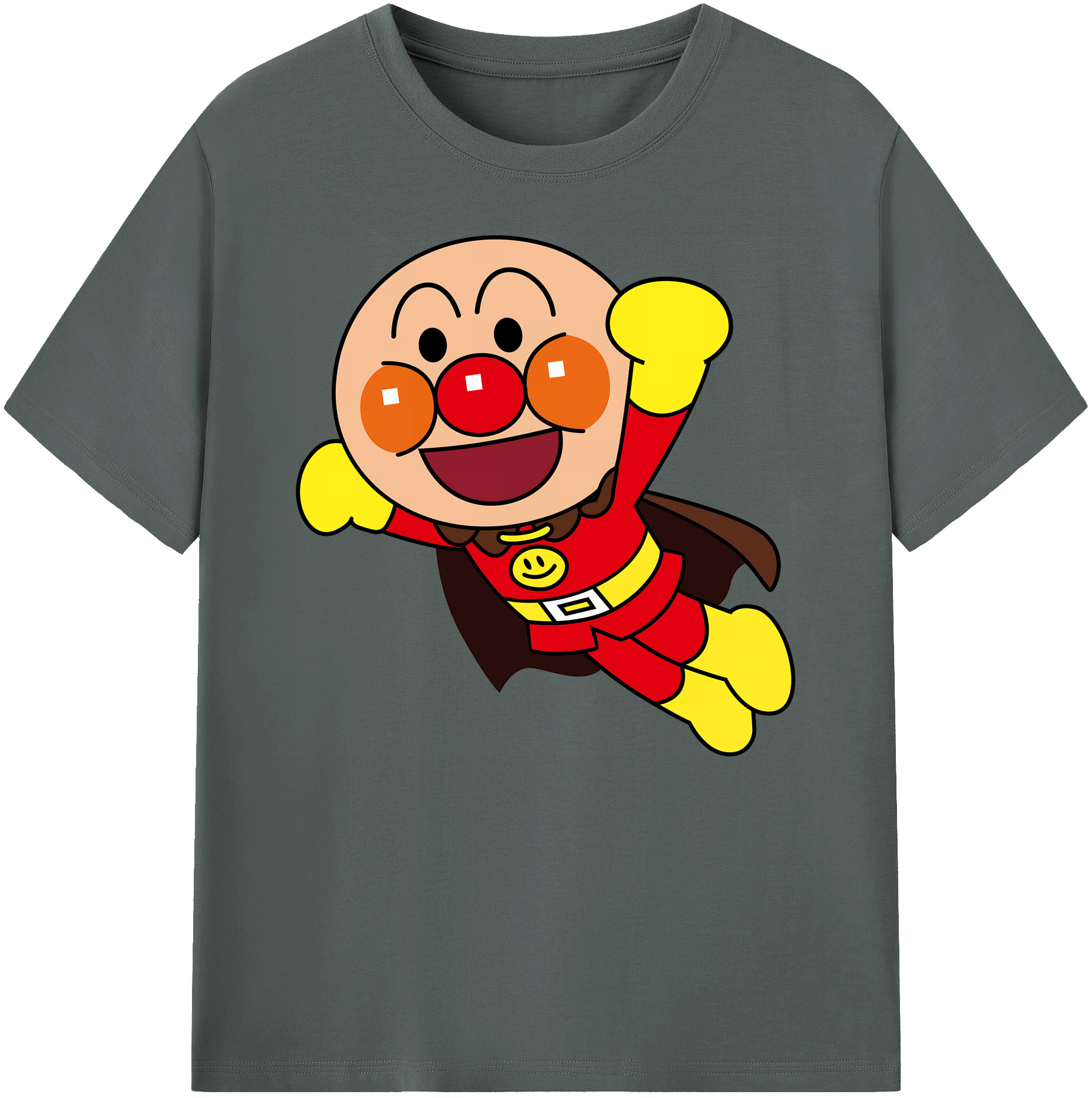 （画像用） アンパンマン Anpanman 綿100％ メンズ半袖Tシャツ｜肌触りやわらか＆通気性